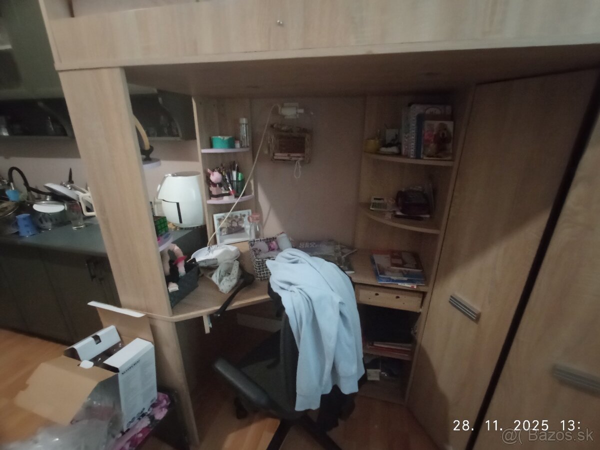 Multifunkčná posteľ- písací stôl a šatník v jednom - 3