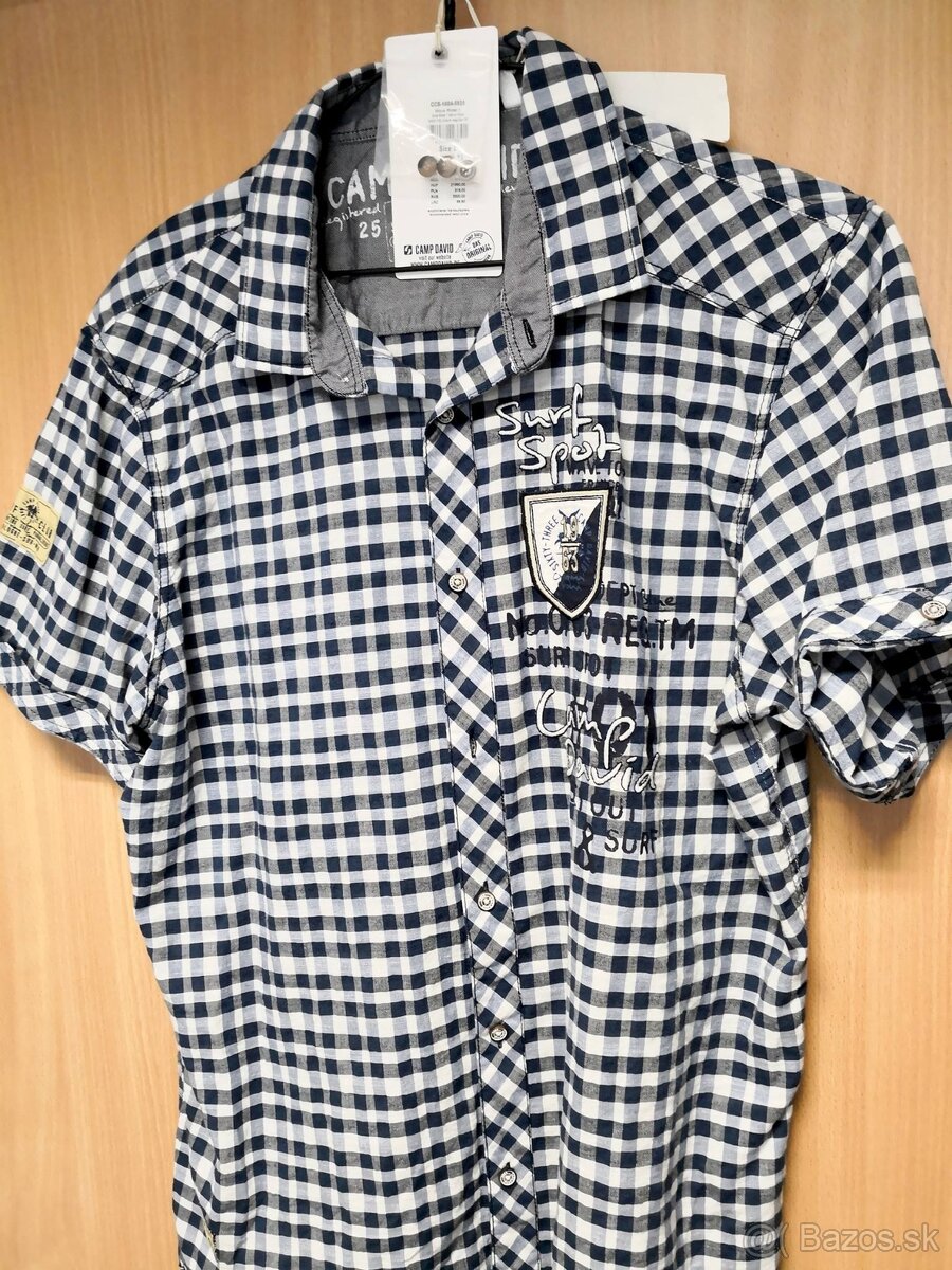 pánska károvaná košela Camp David - 3