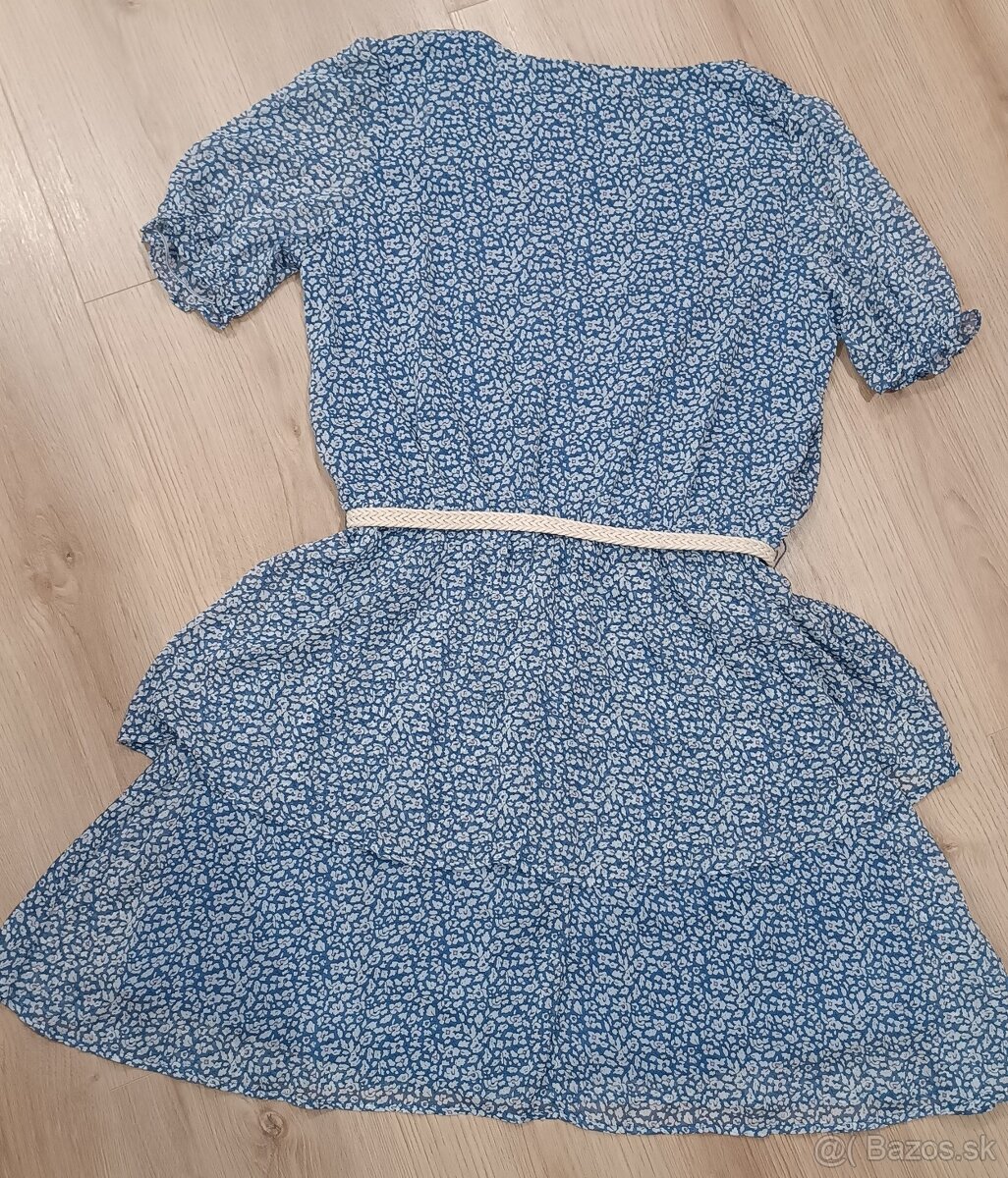 Predám modré vzorované šaty značky MOHITO - 3