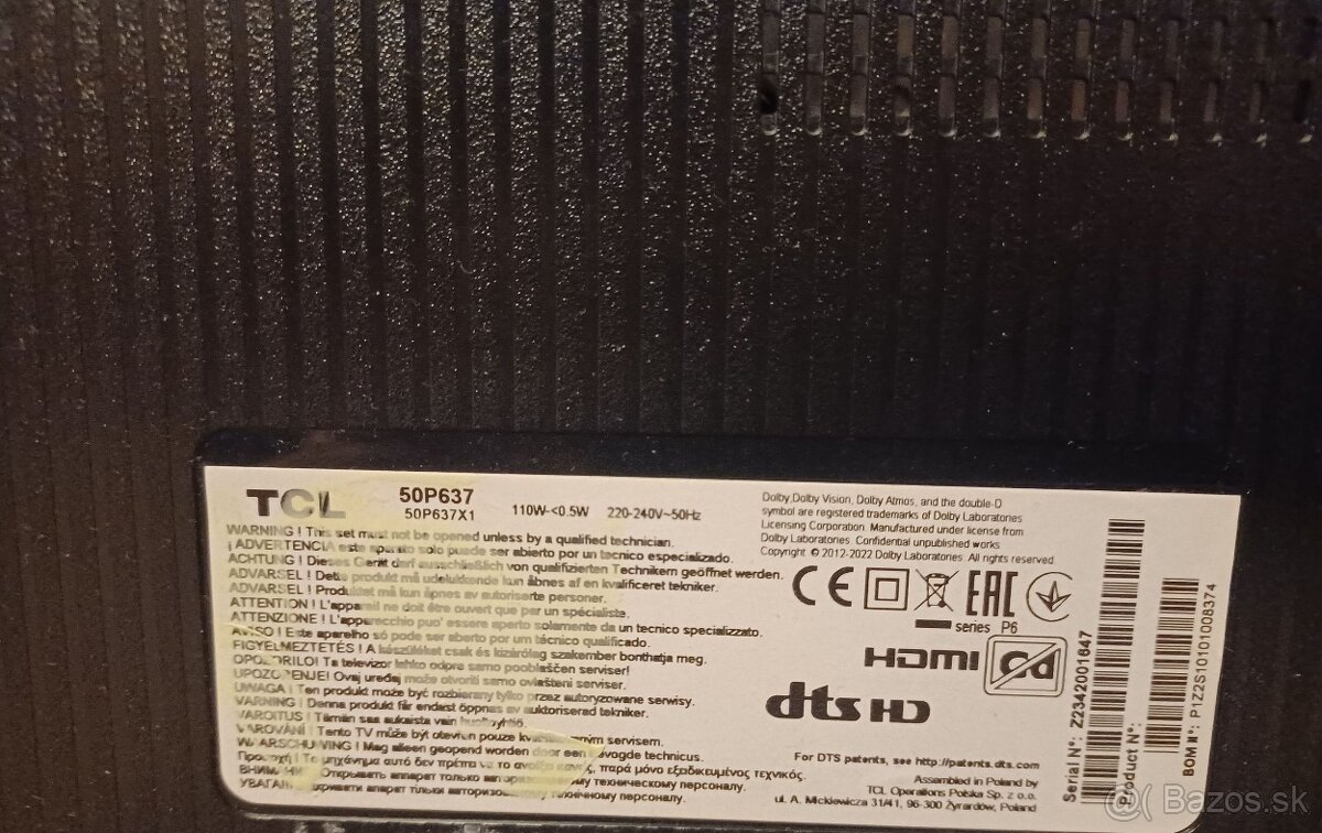 UHD Smart TCL 50 palcov 50P637 - 3