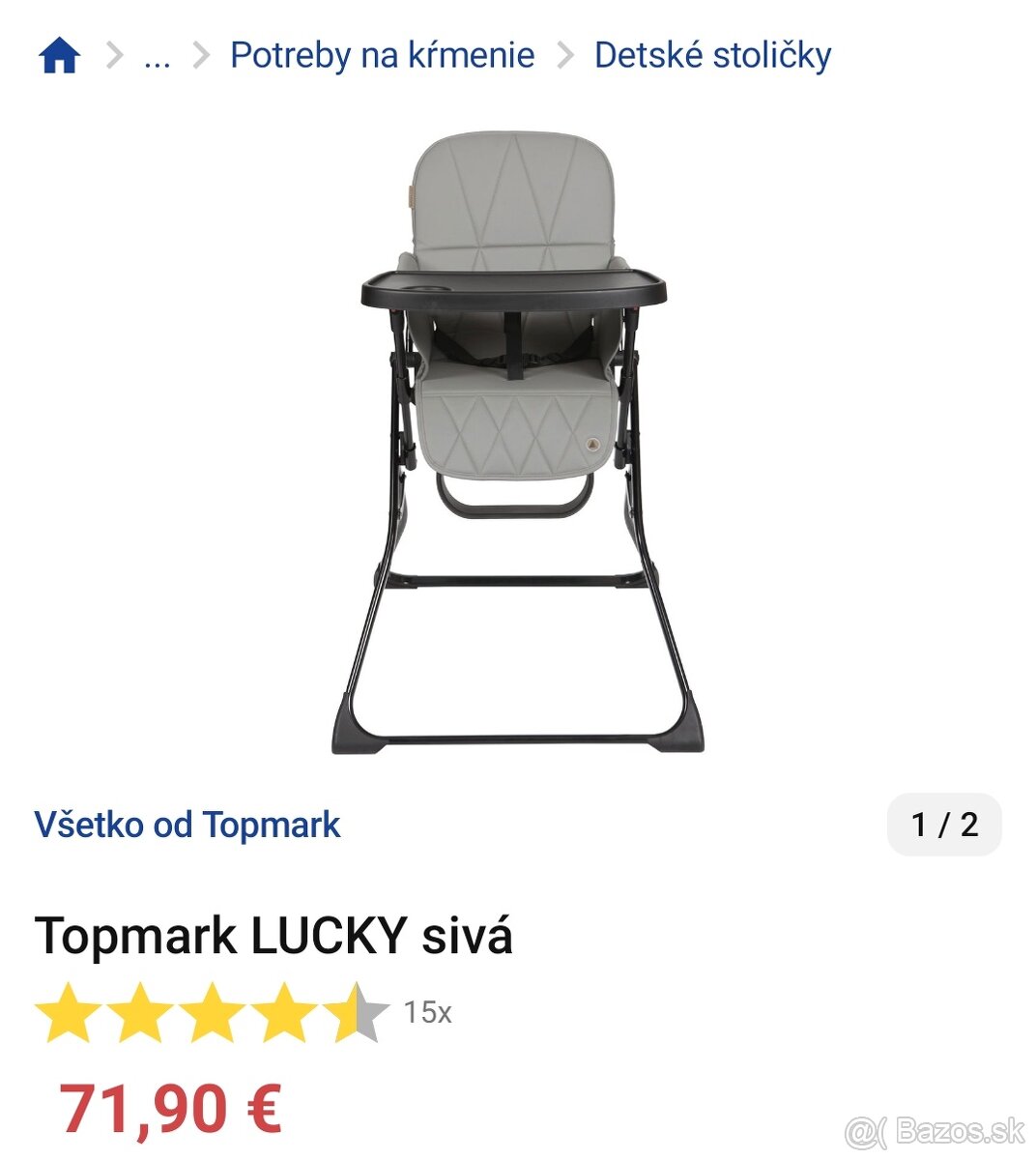 Stolička na jedenie pre deti Topmark - 3