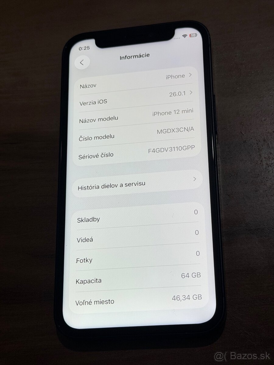 Predám Apple IPhone 12 Mini 64GB Black Základné Známky - 3