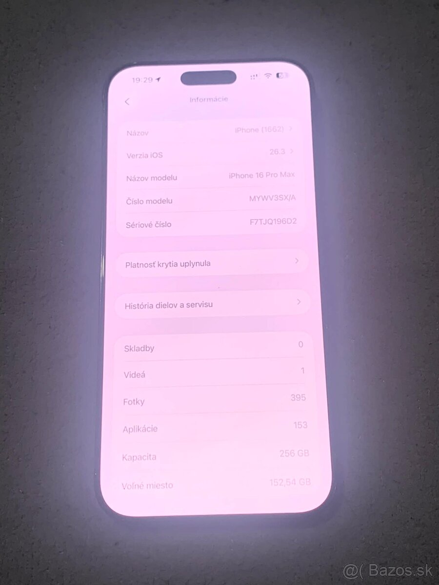 Predám Apple iPhone 16 PRO MAX 256GB Black Poškodený - 3