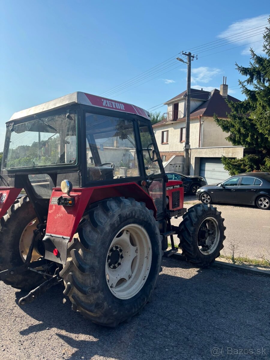 Zetor 7745+vlečka+navijak na drevo - 3