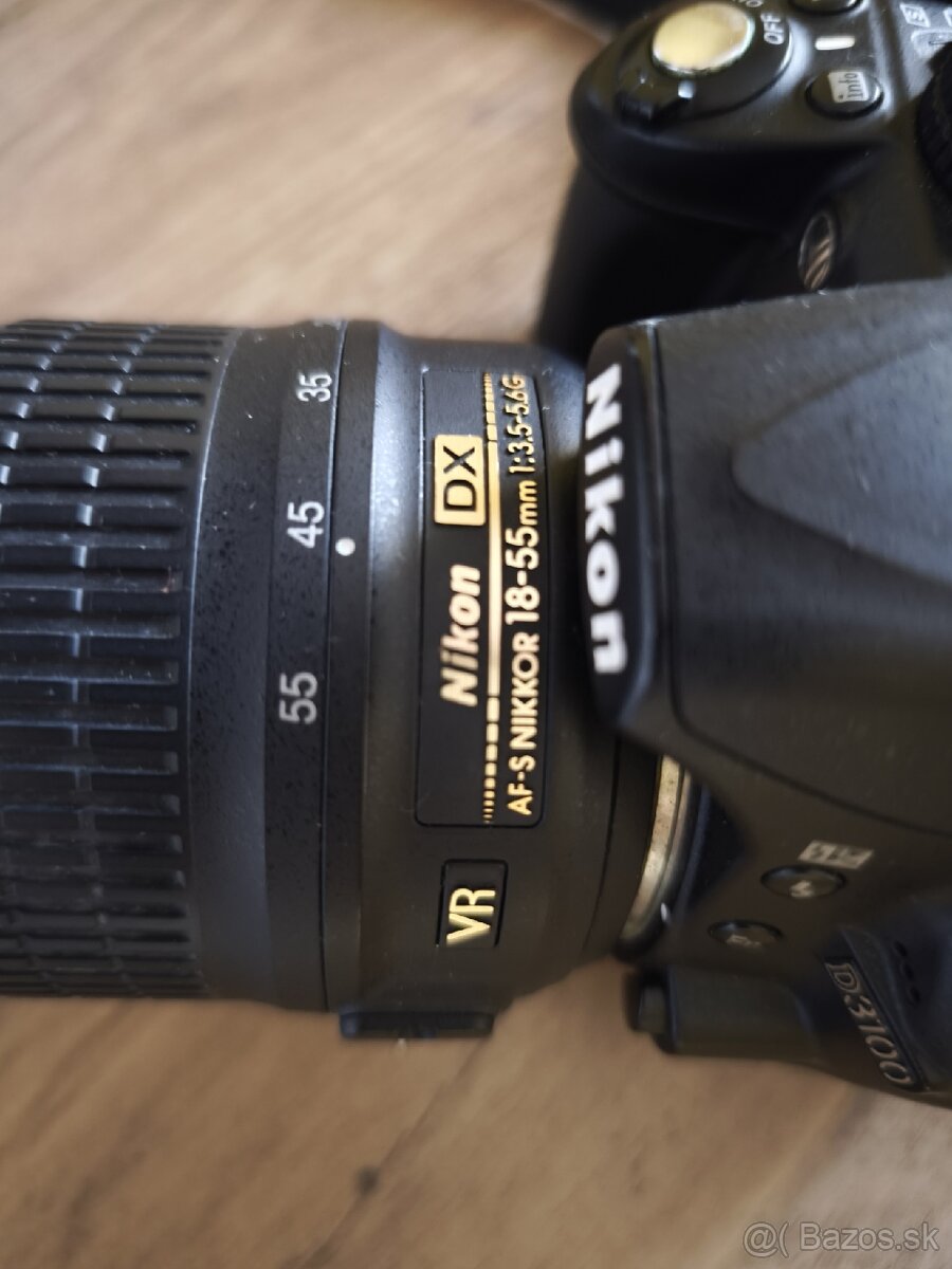 Predám zrkadlovku Nikon D 3100 - 3