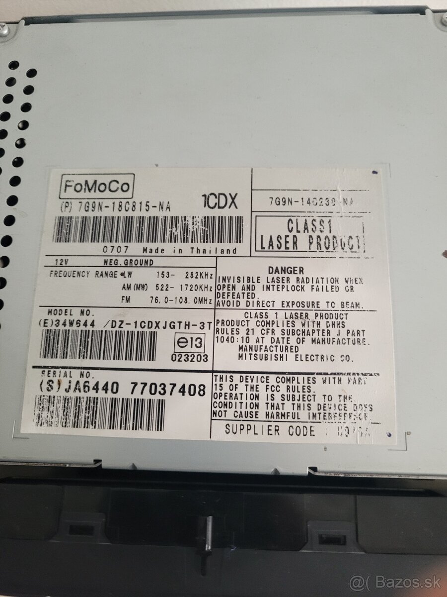 Radio landrover freelander 2 - 3