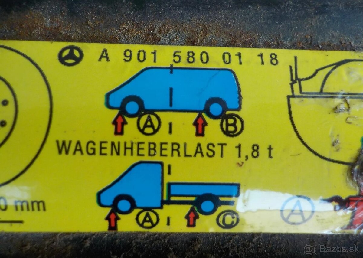 Zdvihak Sada VW LT Sprinter - 3