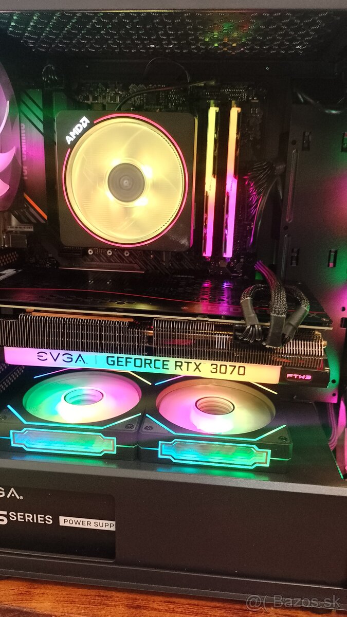 Herný výkonný PC – Ryzen 7 + RTX 3070 + 1.5TB+ARGB+WIN11 PRO - 3