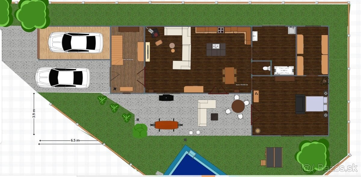 STAVEBNÝ POZEMOK - 500m2 - Kráľovský Chlmec - 3