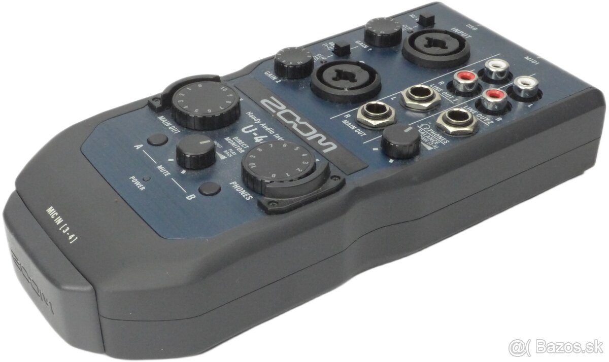 ZOOM U-44 – kompaktný 4-in/4-out USB audio interface + MIDI - 3