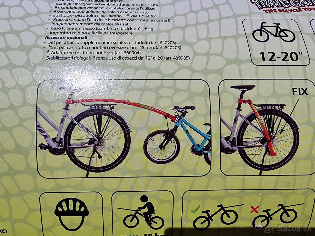 Predám tažnú tyč pre detský bicykel Trail Gator - 3