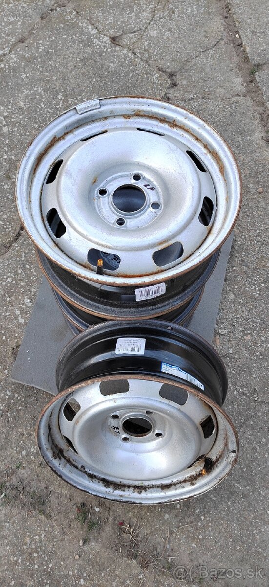 Predám plechové disky 4x108 x 65 r15 - 3