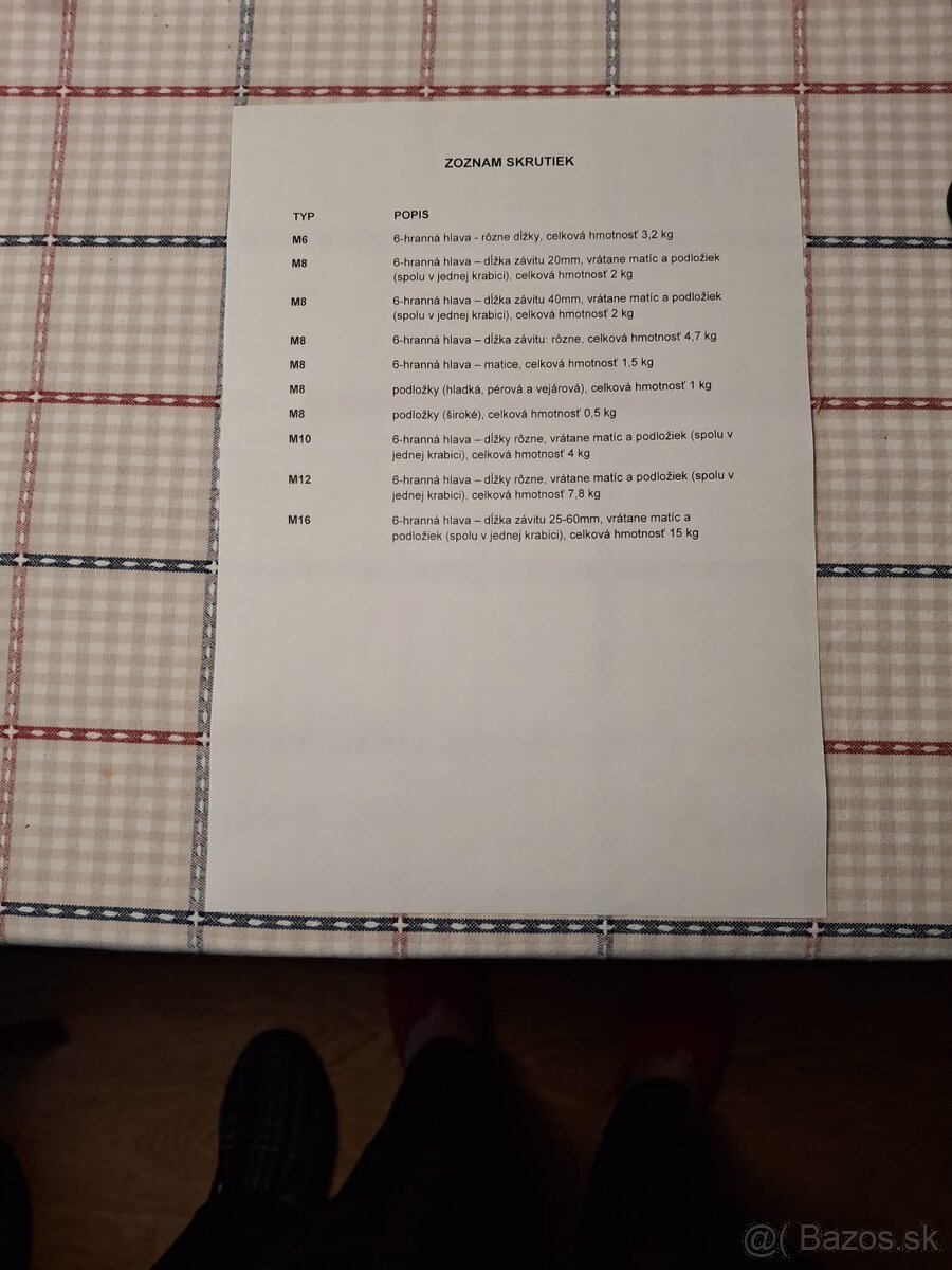 Skrutky, matice, šróby, podložky - 3