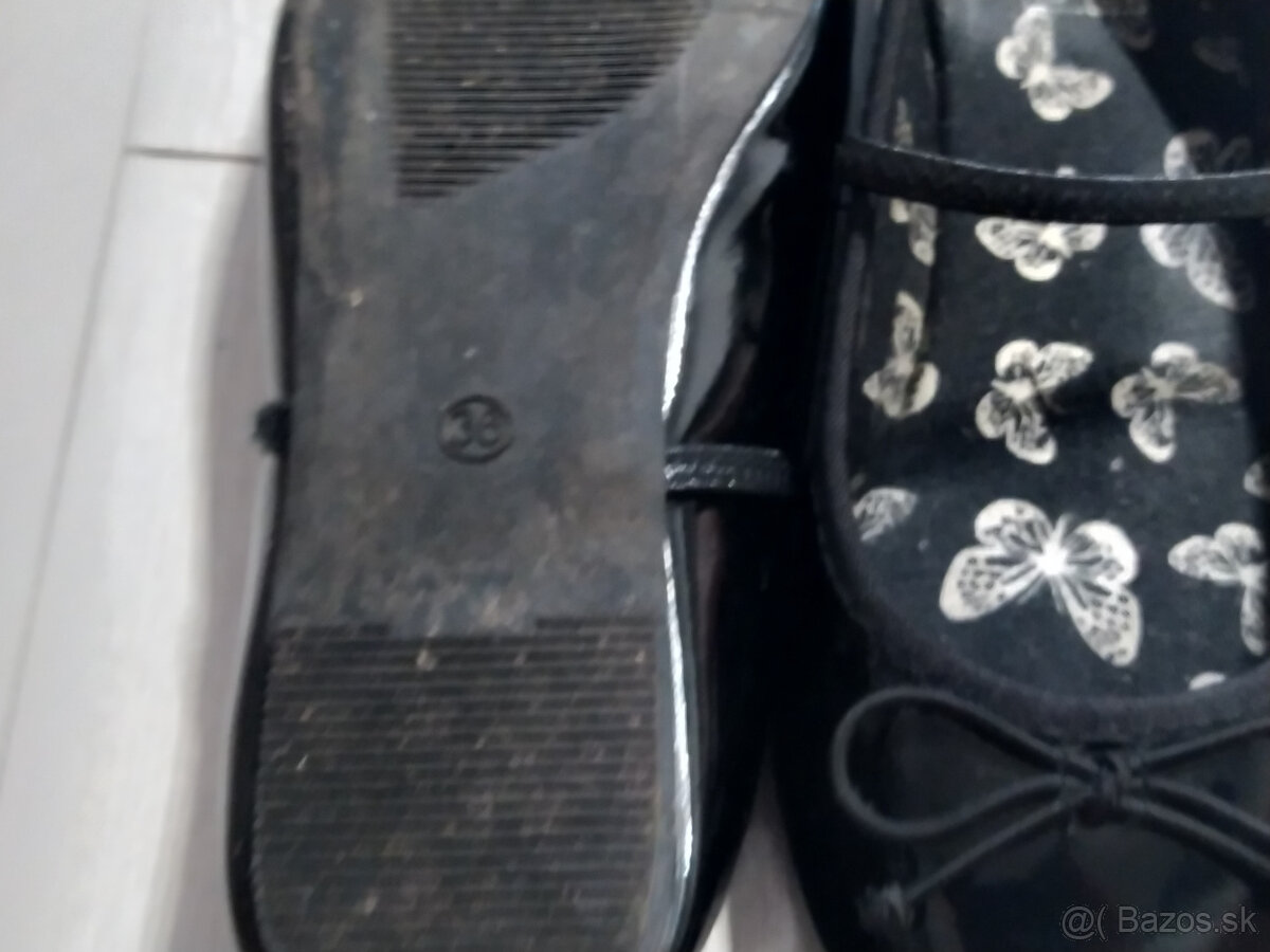 Balerínky dievčenské lesklé veľ. 36 - 3