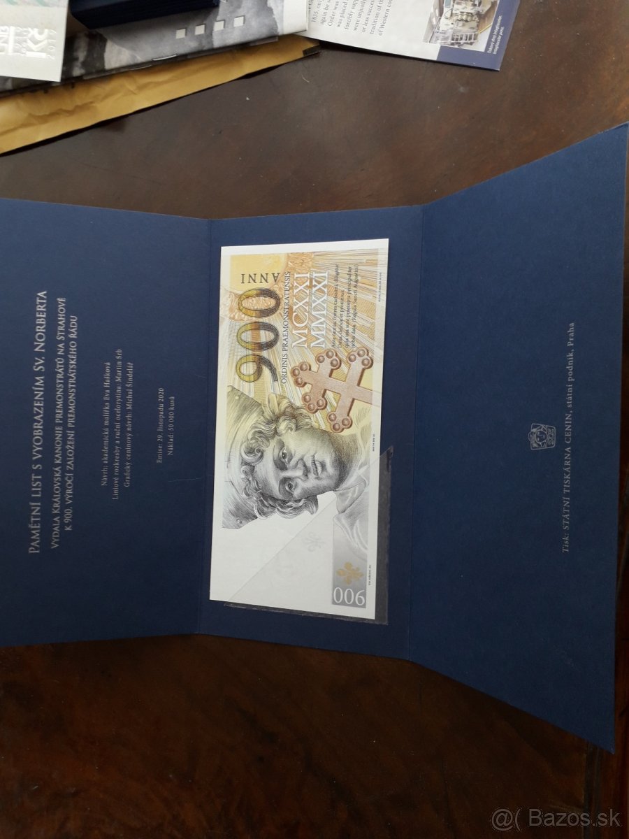 PAĚTNÍ TISK-BANKOVKA , UNC - 3