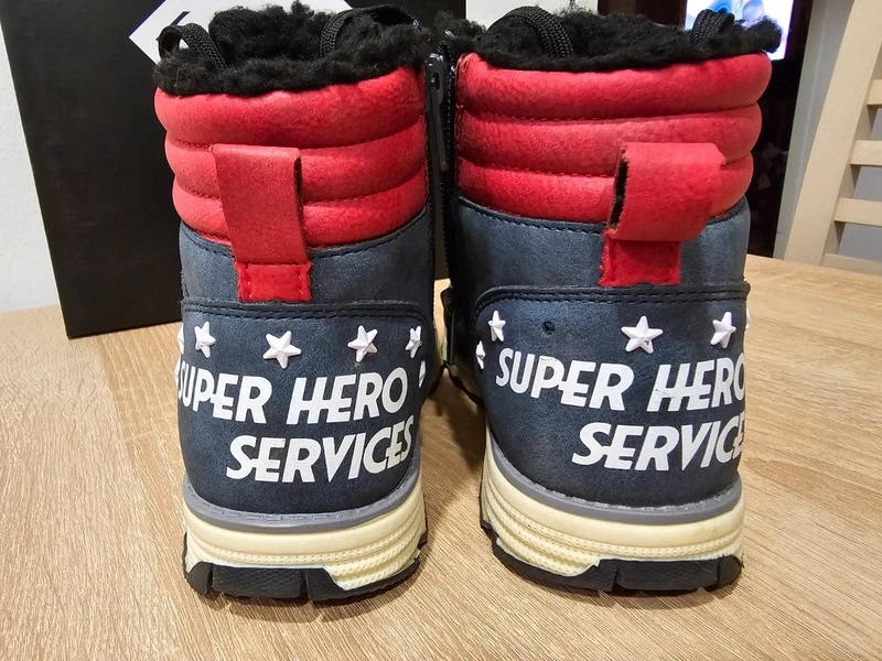 Zimné detské topánky Superman, veľ. 35 - 3