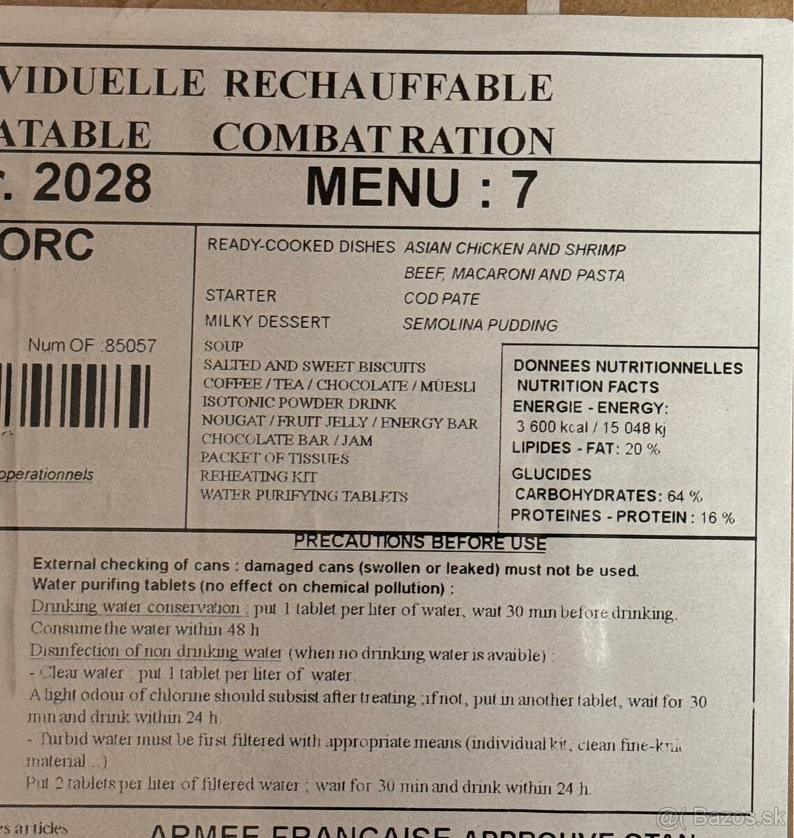 Francúzske MRE (RCIR) - 3