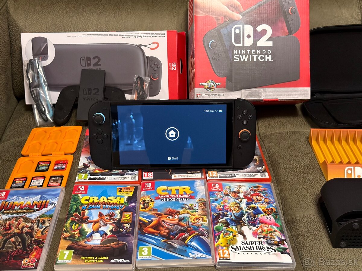 Nintendo Switch 2 - dock, hry, obal - 3