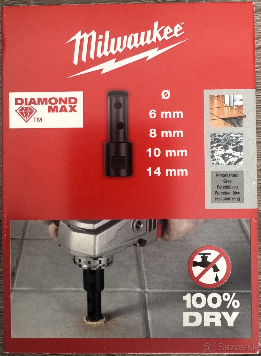 MILWAUKEE Sada vrtákov DIAMOND MAX™ M14 - 4ks - 3