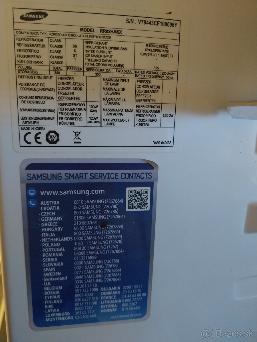 Chladnička zn.Samsung RR92HASX - 3