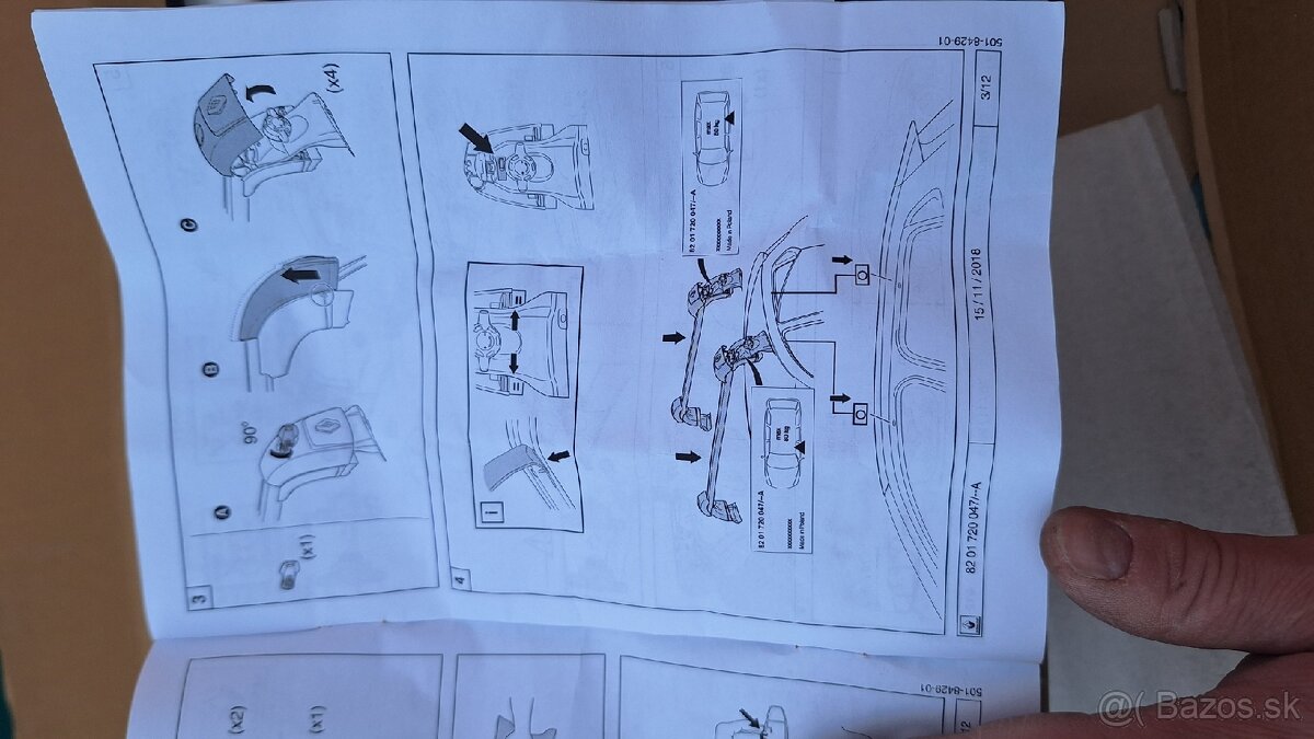 Renault clio V strešný nosič - 3