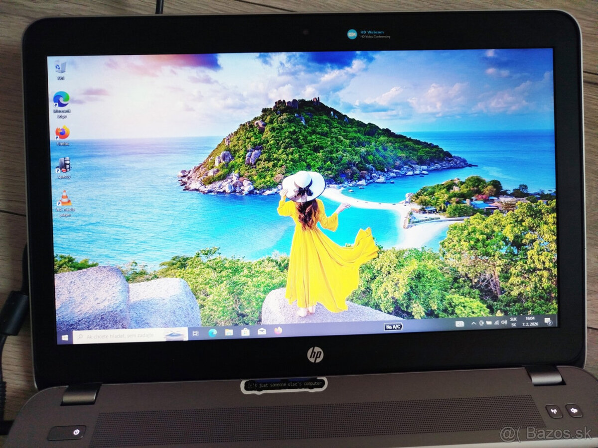 notebook HP 450 G4 - Core i5-7200u, 8GB, 256GB SSD, W10 - 3