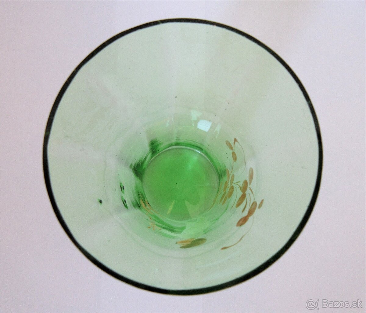 Starožitný pohár ručne maľovaný - 3