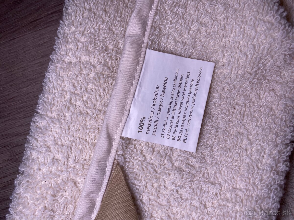 Detský uterák s kapucňou – medvedík, béžový (Eldorado Home) - 3