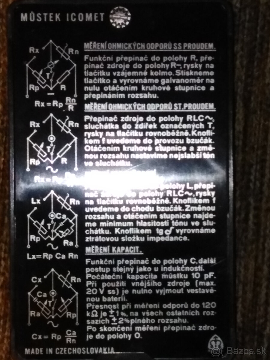 starý bakelitový merací prístroj - 3