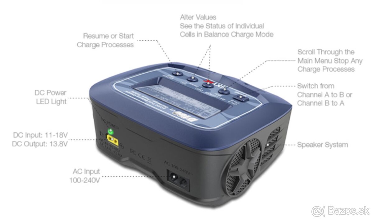Nabijacka SKYRC D100 V2 2x 100W - 3