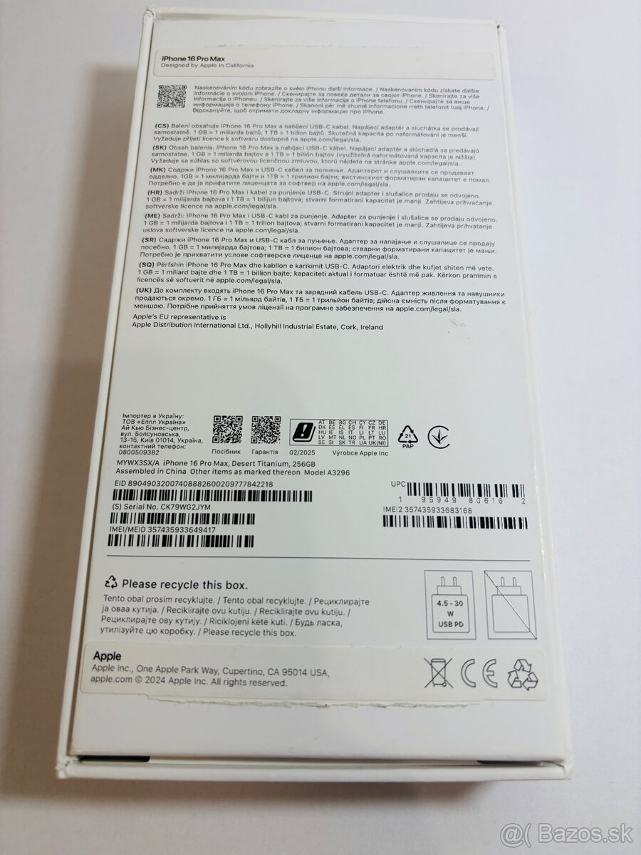 Apple iPhone 16 Pro Max 256 GB – púštny titán - 3
