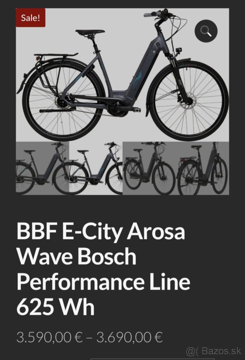 BBF E-City Arosa Wave Bosch Performance Line 625 Wh - 3