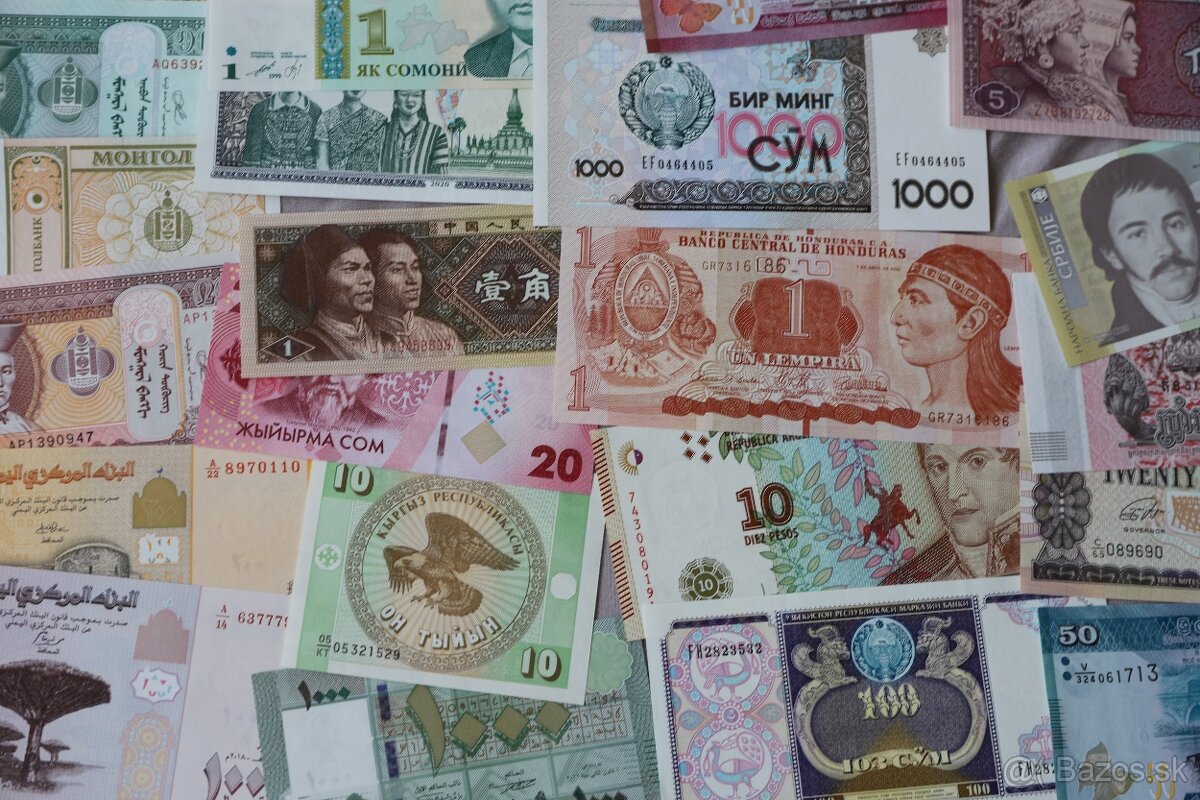 Unc bankovky 114 kusov mix - 3