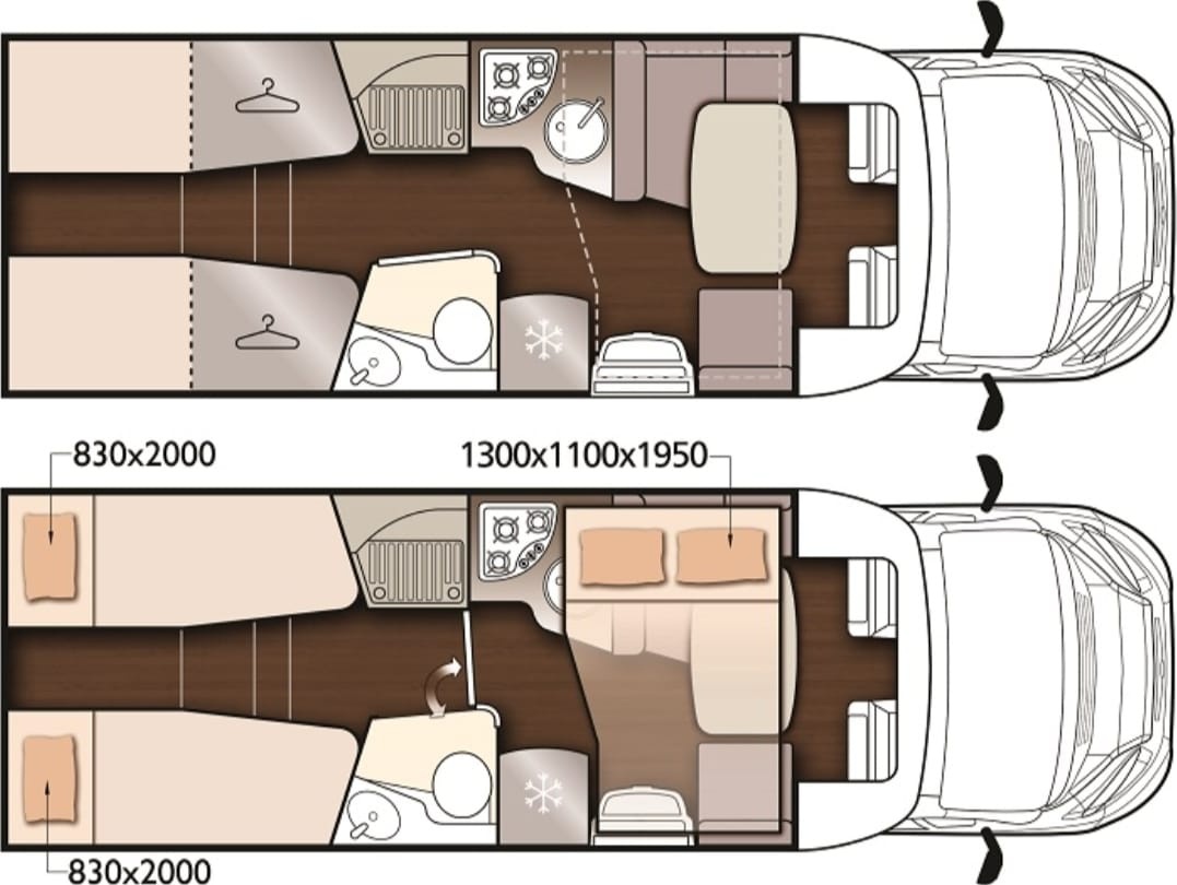 170PS 2023 5míst obytné auto karavan velmi pěkný stav - 3