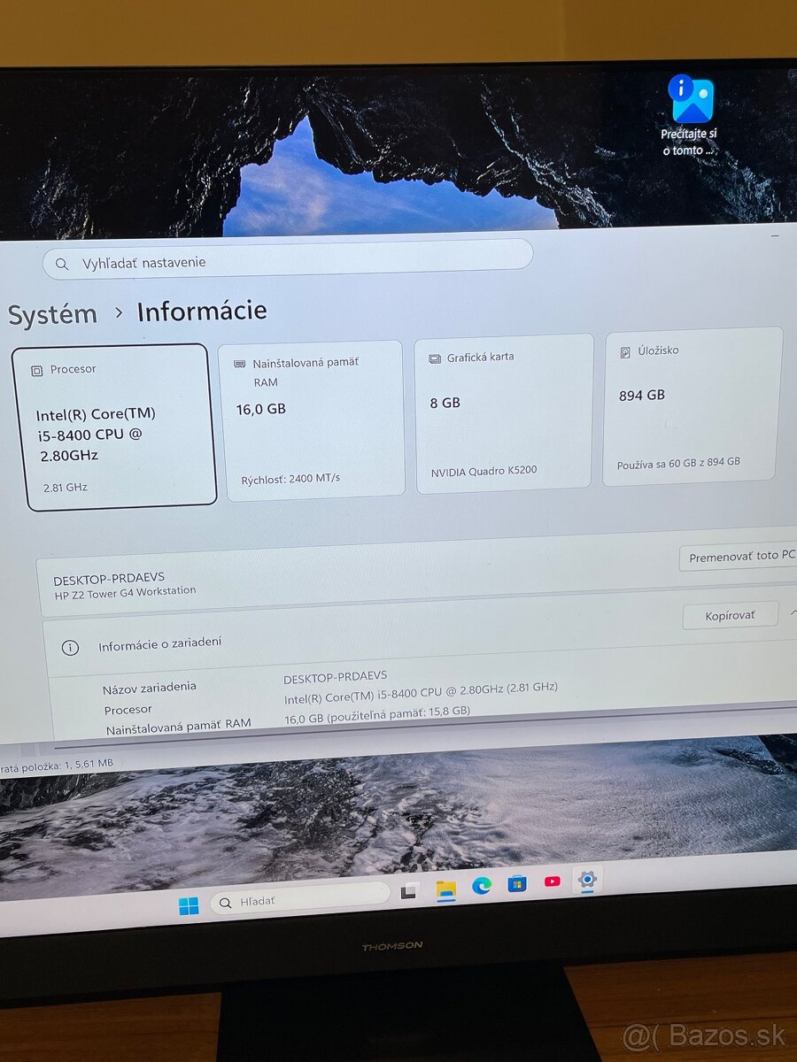 PC na prácu HP Z2 - 3