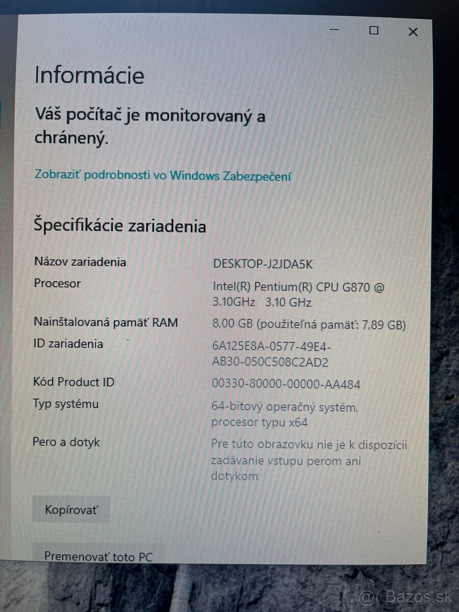 Počítač Dell zostava PC monitor - 3