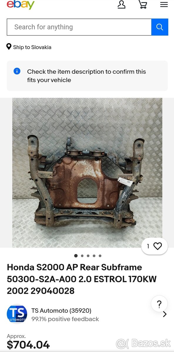 HONDA S2000 Zadná nápravnica - 3