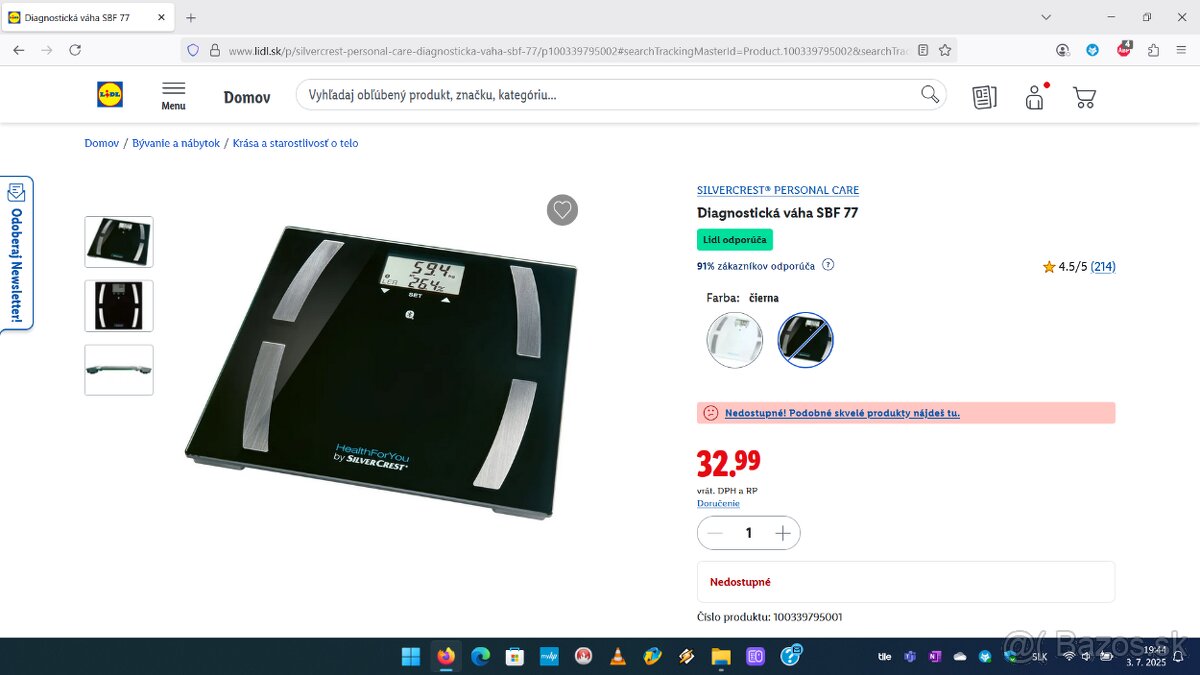 Osobná/diagnostická váha Silvercrest - 3