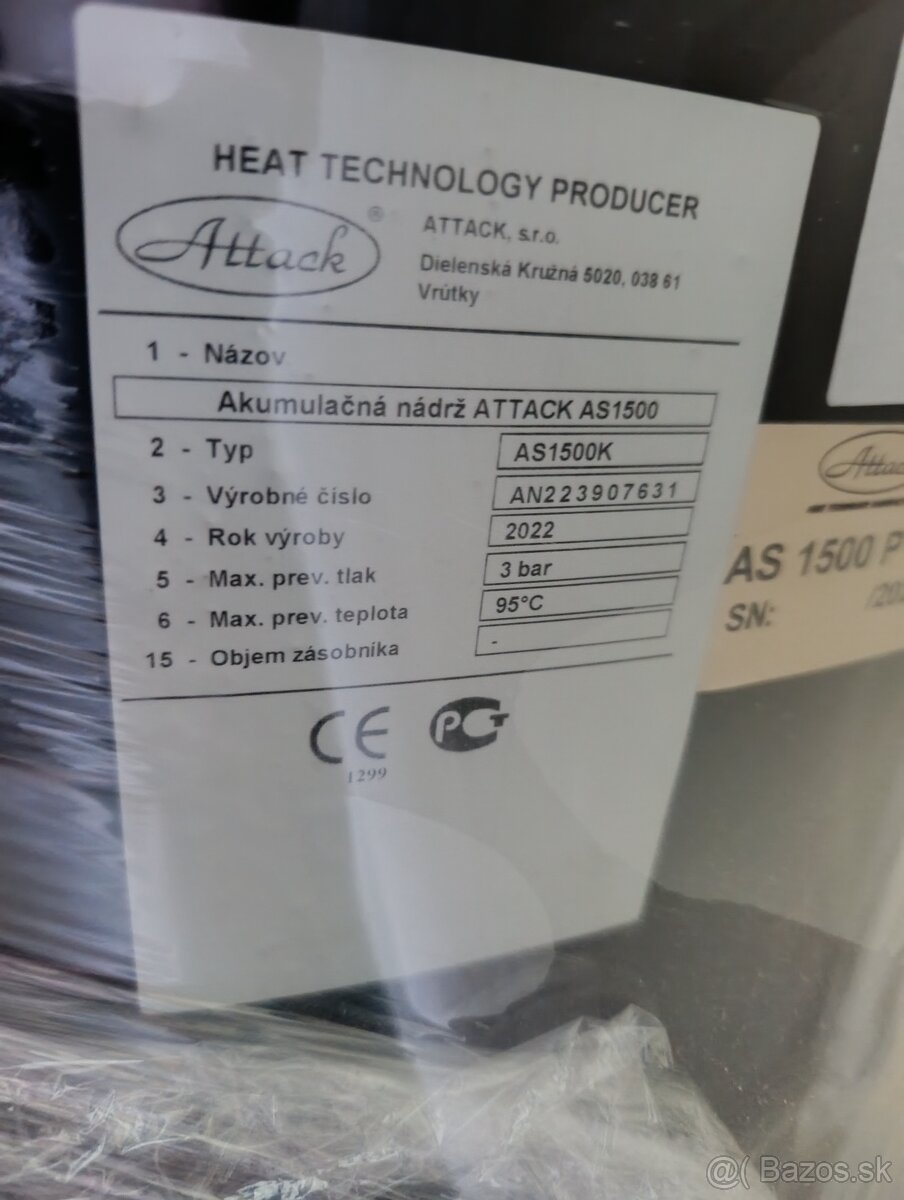 Predám kvalitný Splinovací kotol Attack DPX30CP + Akumulačka - 3