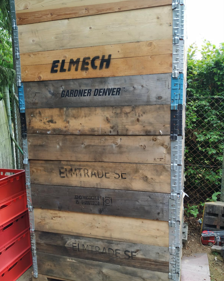 Paletové ohrádky, drevené vyvýšené záhony - 3