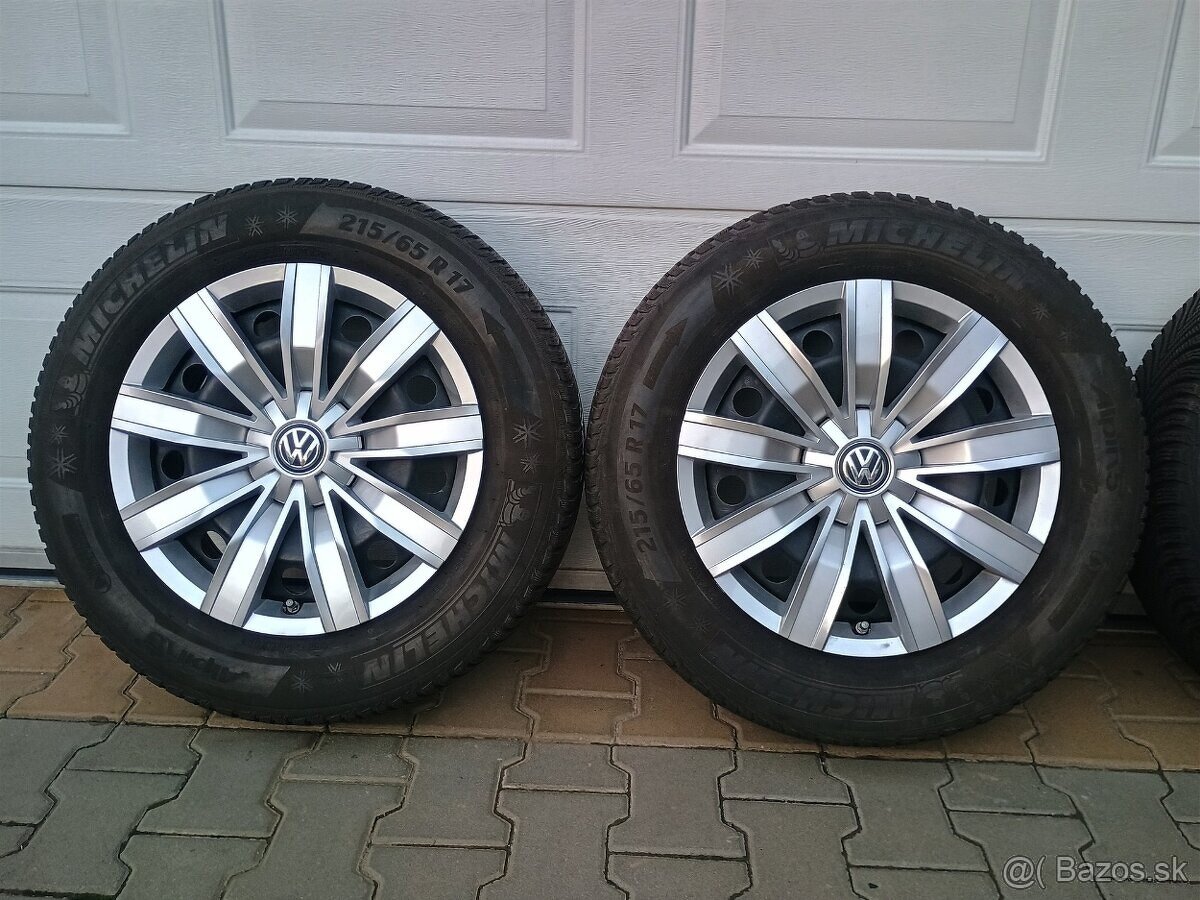 Zimná sada VW, Škoda, Seat 5x112 R17 + pneu 215/65 R17 - 3