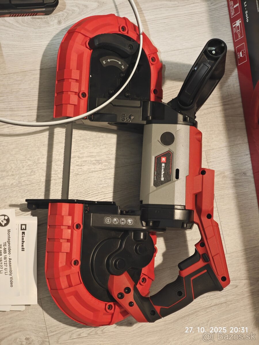 Ručná aku pásová píla Einhell TE-MB 18/127 - 3