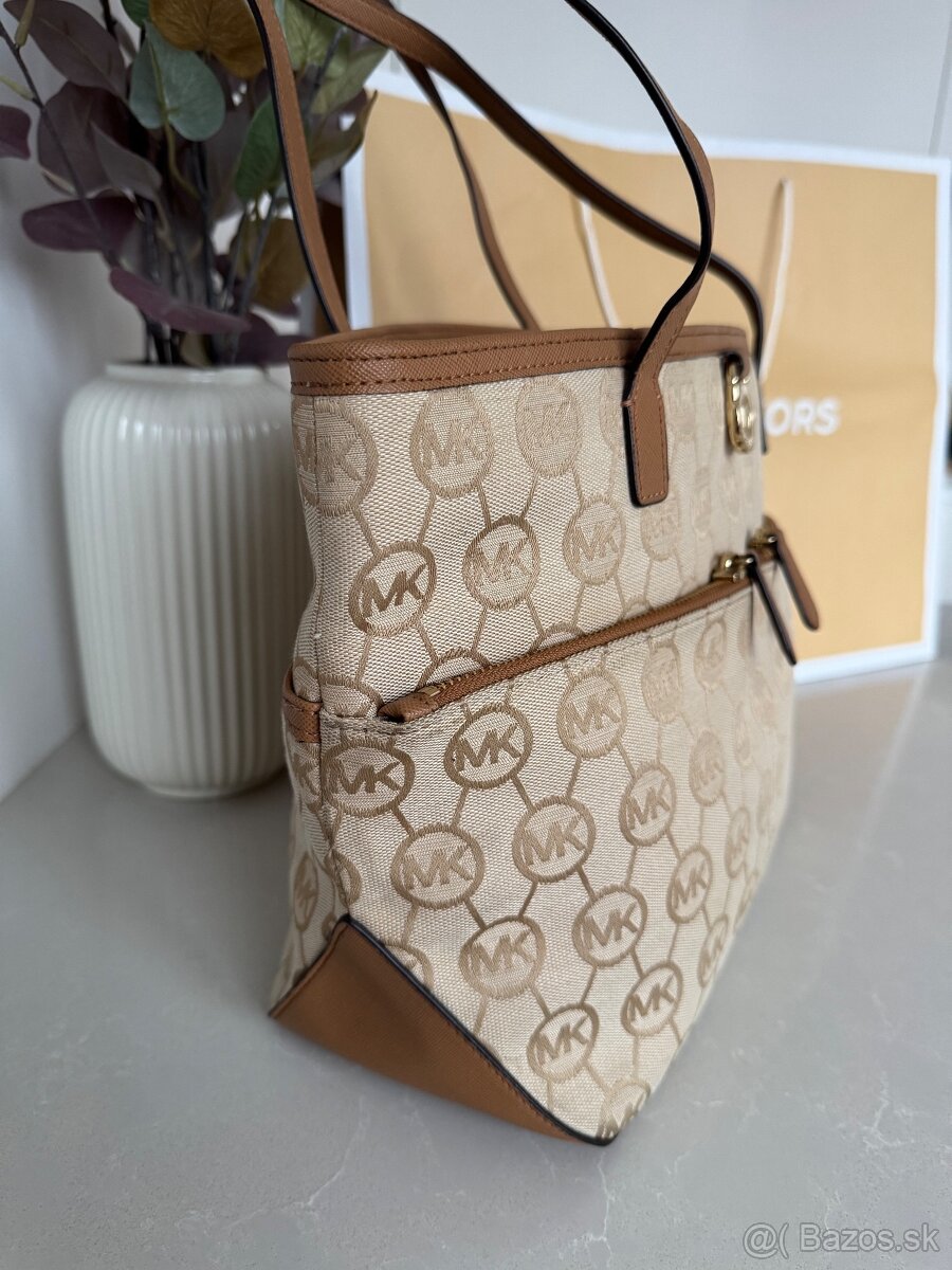 Michael Kors kabelka textil + koža - 3