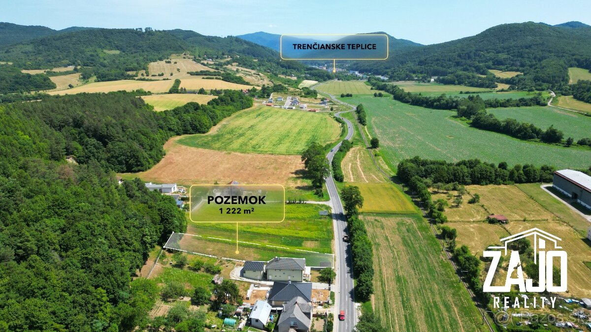 NA PREDAJ I JUŽNE ORIENTOVANÝ STAVEBNÝ POZEMOK TRENČ. TEPLÁ - 3