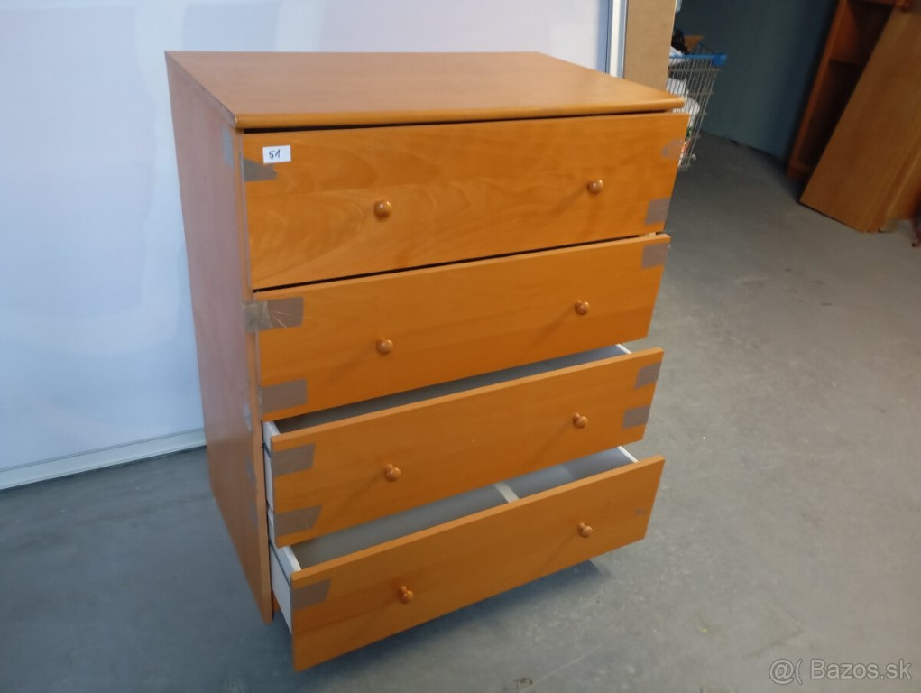 Komoda 4 šuplíková na predaj 51 - 3