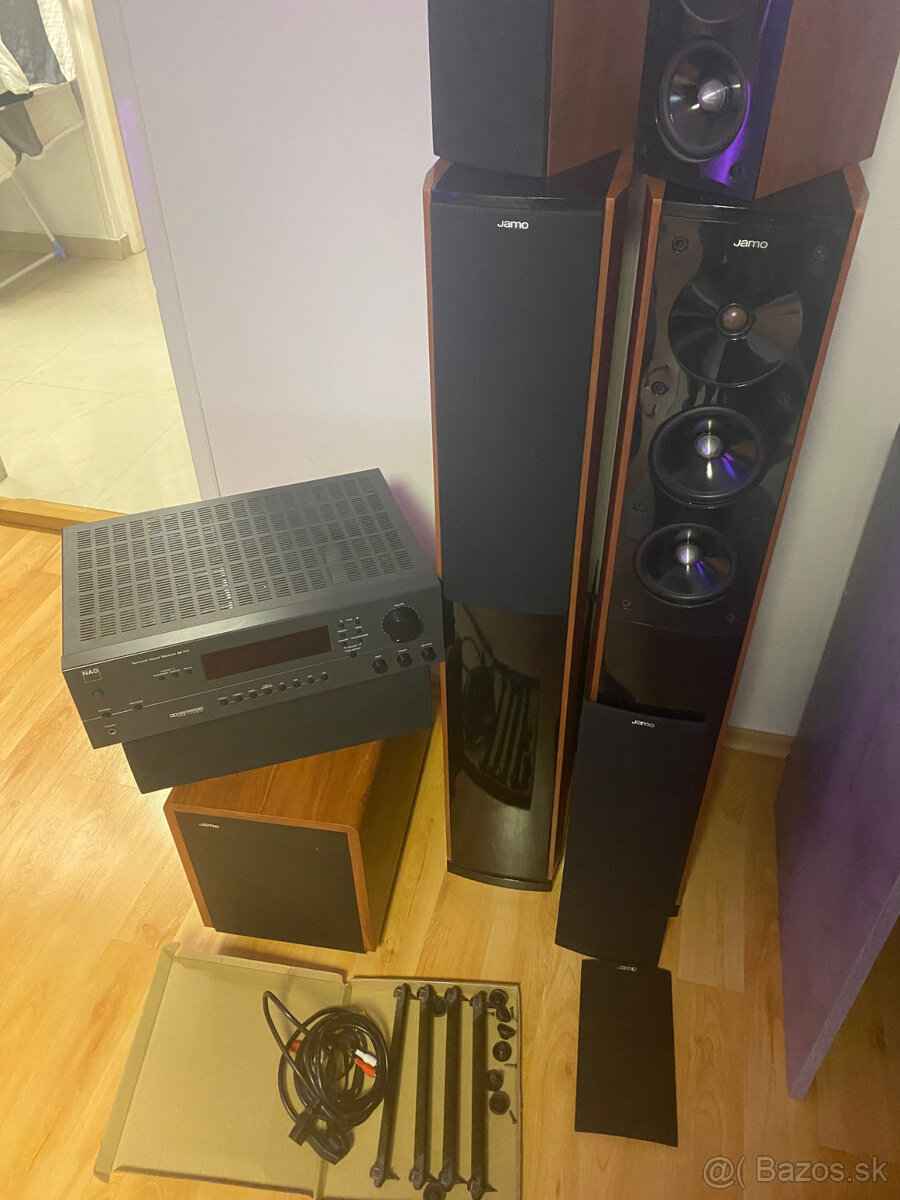 Hi-Fi zostava JAMO S606 + subwoofer + NAD receiver (b - 3