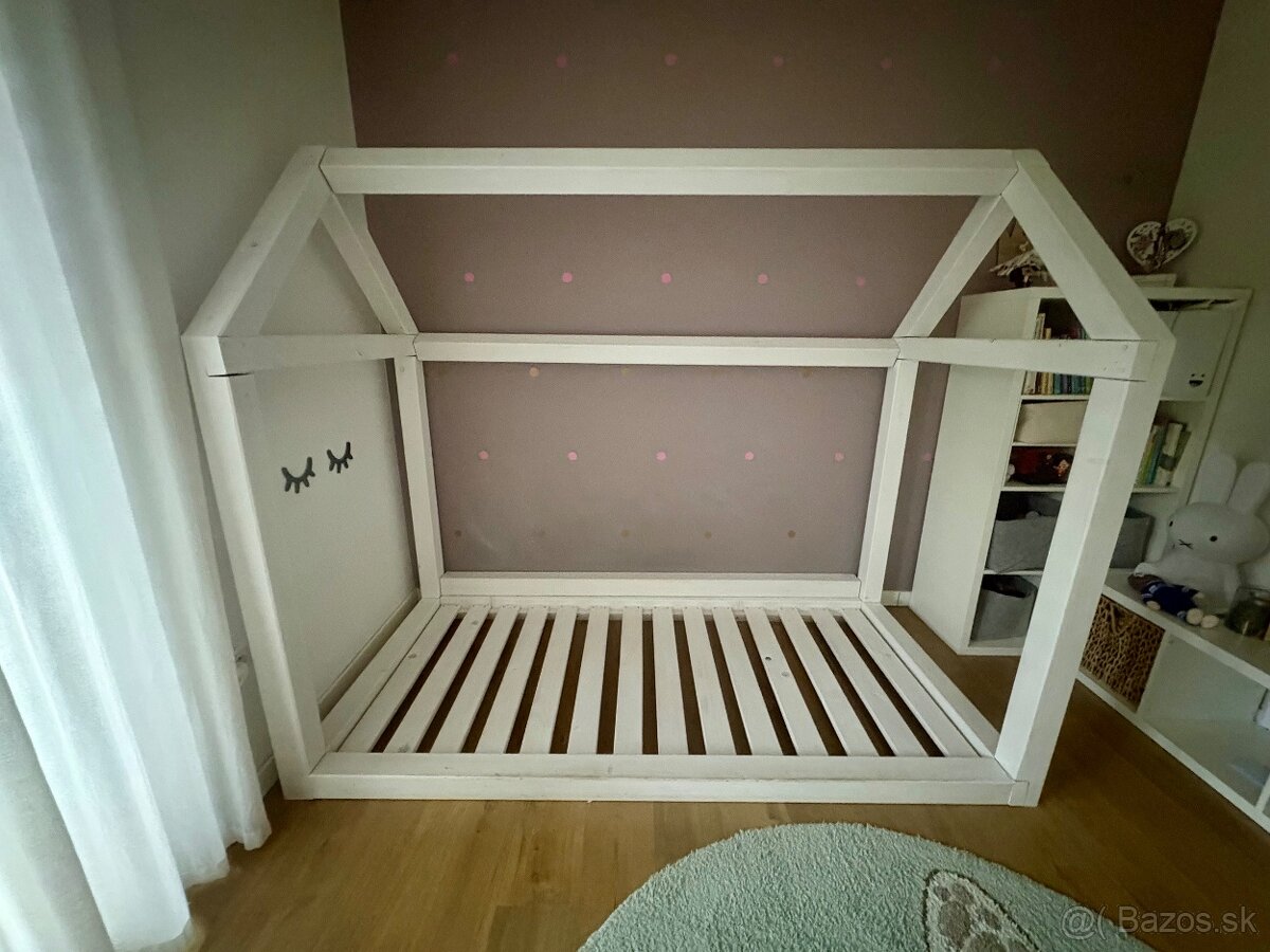 Detská posteľ domčeková - biela - 3