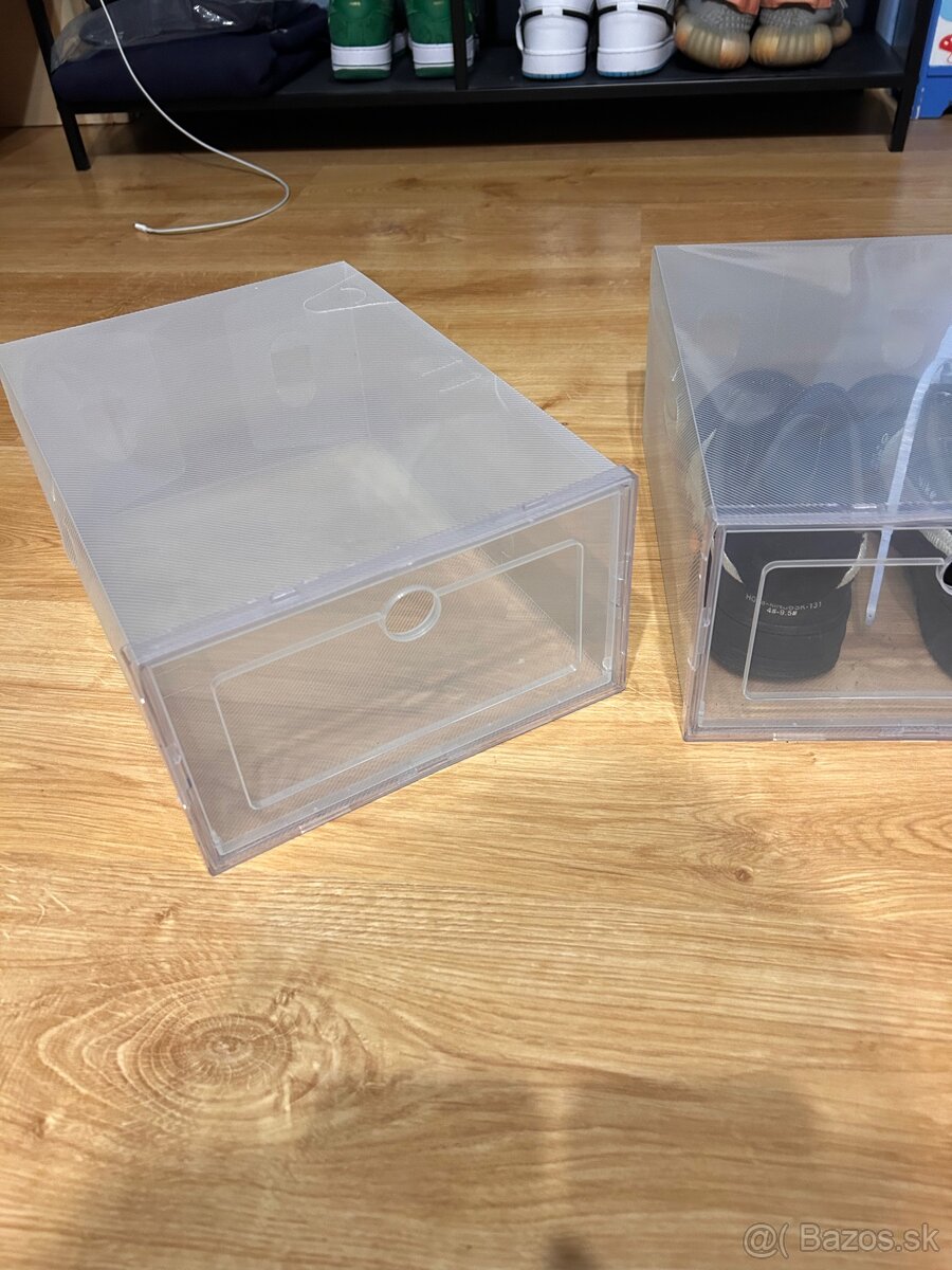 Priesvitné krabičky na topánky tenisky - 3