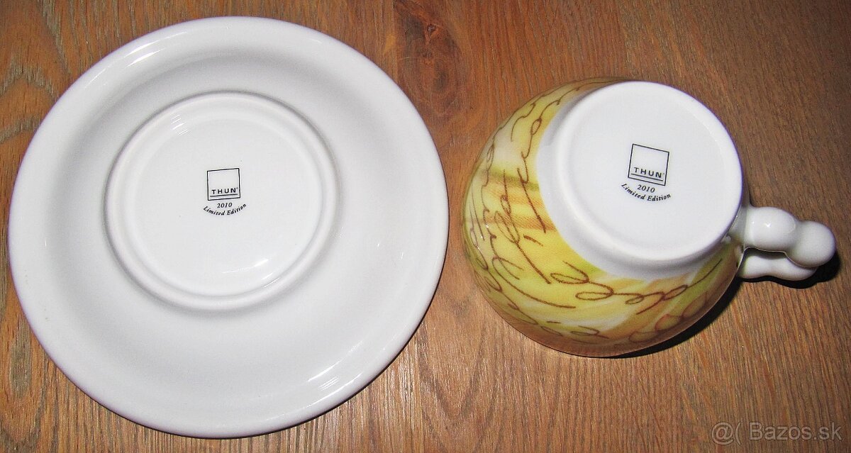 Porcelán - šálka a tanier, Thun - Made in Italy - 3