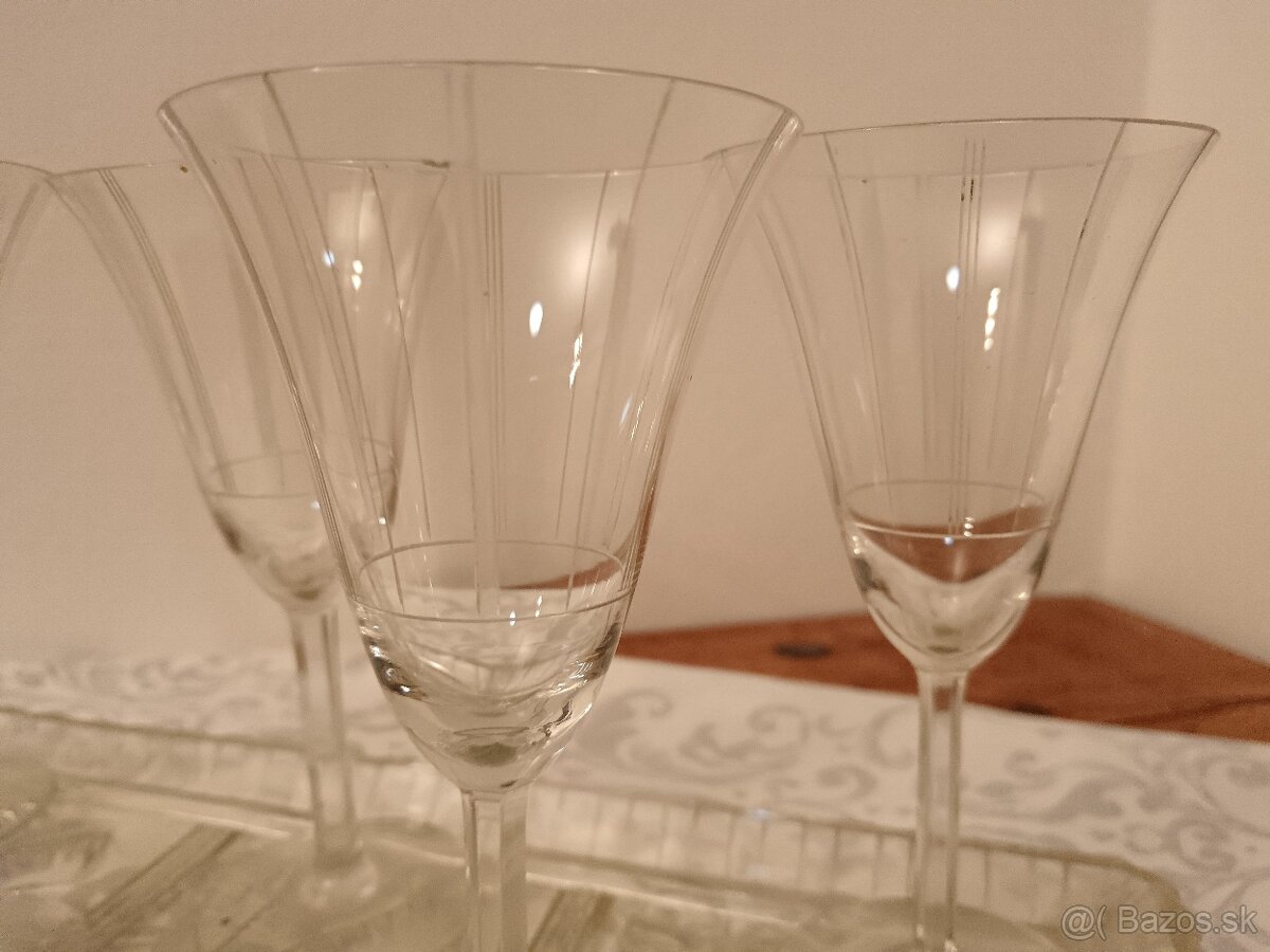 Vínové fasetované poháre - 3